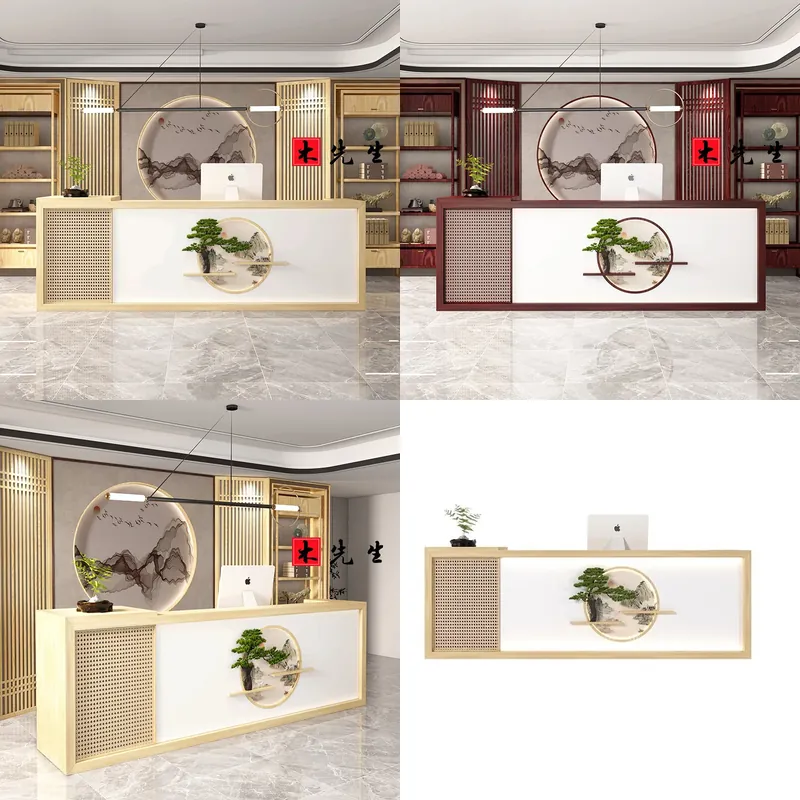 Solid Wood Reception Desk New  - Spa And Wellness Hotel ulasan dan harga
