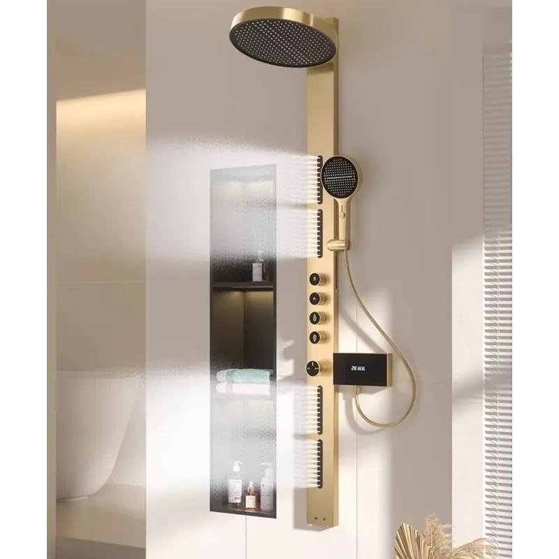 Brass Rainfall Shower Panel Se - Spa & Wellness Hotel Fitak * * * * ulasan dan harga